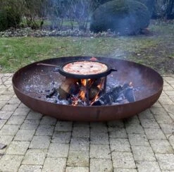 Chefs Cuisine Gietijzeren Grillpan - Grillpan Gietijzer - Gietijzer Bbq Grillpan - Gietijzeren Grillplaat - Pizzasteen - Plancha Gietijzer - Gietijzeren Bakplaat - Rond 36 Cm - Dubbelzijdig -Barbecues Verkoopwinkel 1200x1187 1