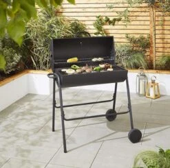 BBQ XL Houtskoolbarbecue - Cilindervorm - Grilloppervlak (LxB) 71 X 35 Cm - Zwart -Barbecues Verkoopwinkel 1200x1191