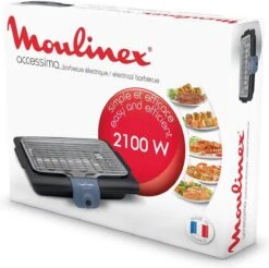 Moulinex BG134812 Barbecue Tafelblad Electrisch 2100W Zwart, Blauw, Zilver Barbecue -Barbecues Verkoopwinkel 1200x1194