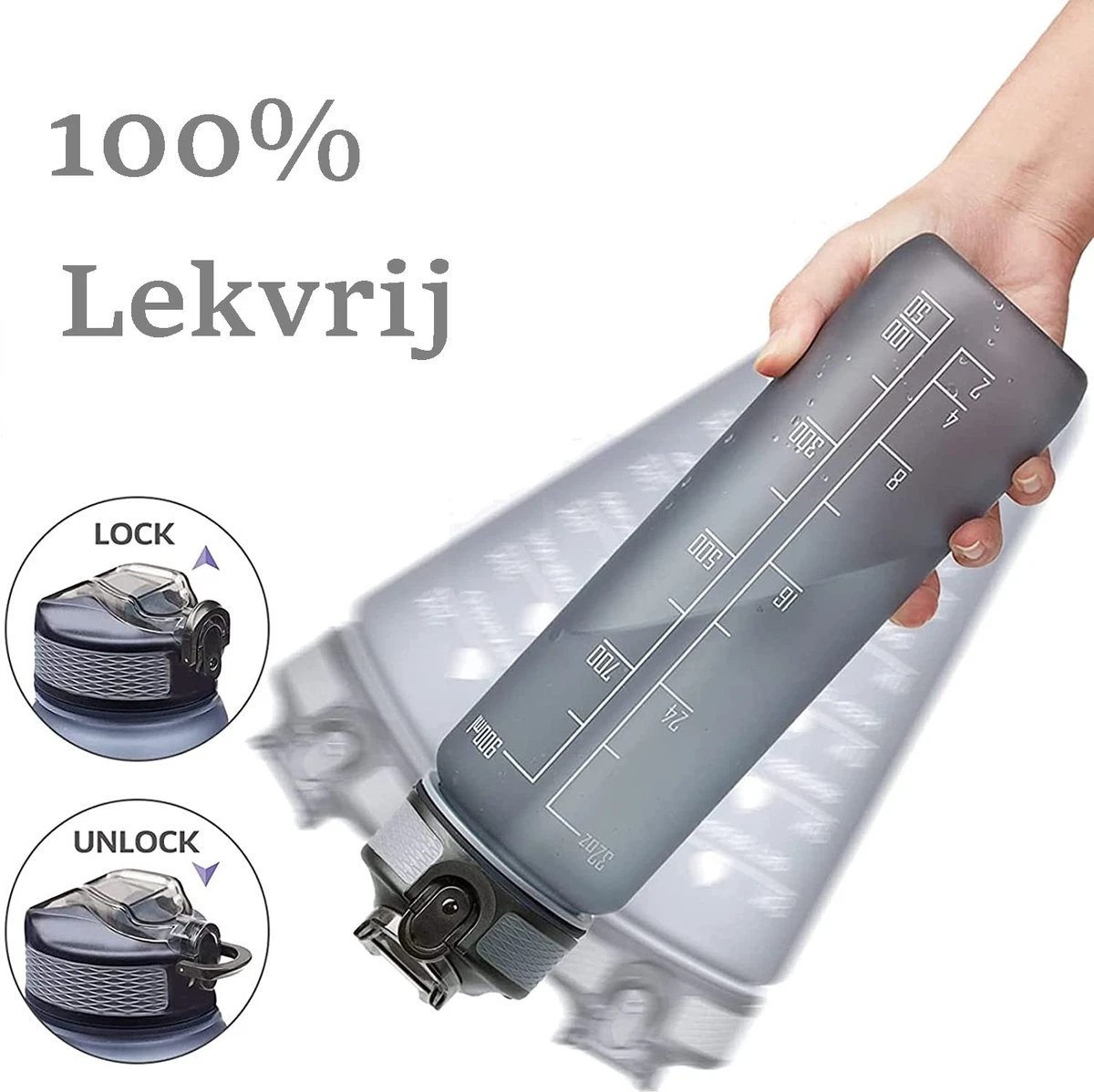 Merkloos Motivatie Waterfles Met Tijdmarkering | Sport Waterfles | Drinkfles Met Rietje | Tritan Waterfles | Lekvrije Sportfles | 1 Liter Waterfles | Motivatie Waterflessen | Motiverende Drinkfles | Drinkflessen | BPA Vrij | Cadeau | Zwart 3 Merkloos Motivatie Waterfles Met Tijdmarkering | Sport Waterfles | Drinkfles Met Rietje | Tritan Waterfles | Lekvrije Sportfles | 1 Liter Waterfles | Motivatie Waterflessen | Motiverende Drinkfles | Drinkflessen | BPA Vrij | Cadeau | Zwart - Afbeelding 3