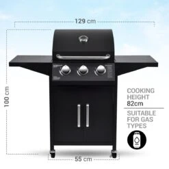 MaxxGarden Gas Barbecue - 3 Branders - Incl. Gratis BBQ Set -Barbecues Verkoopwinkel 1200x1200 1