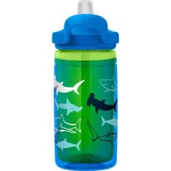CamelBak Eddy+ Kids Insulated - Drinkfles - 400 Ml - Blauw / Groen (Scuba Sharks) -Barbecues Verkoopwinkel 1200x1200 1013