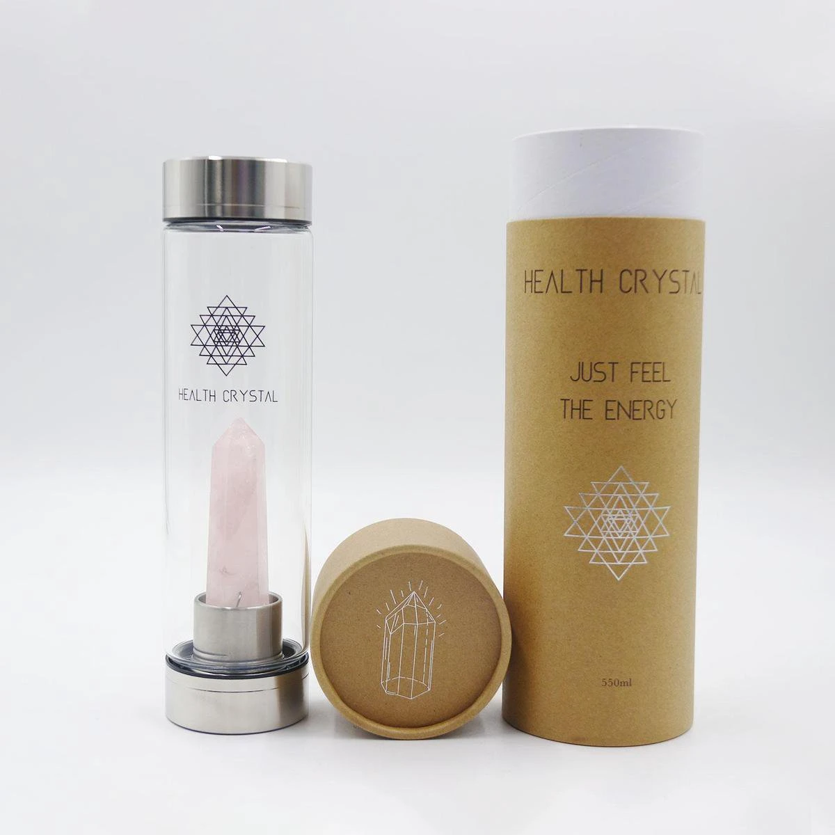 Health Crystal - 550 ML - Luxe Waterfles Met Kristal - Roze Quartz - Zorgt Voor Energie - Detox - Verfrissende Smaak Aan Je Water - Zorgt Voor Balans - Helpt Met Afvallen - Handig Mee Te Nemen - Perfect Als Cadeau 8 Health Crystal - 550 ML - Luxe Waterfles Met Kristal - Roze Quartz - Zorgt Voor Energie - Detox - Verfrissende Smaak Aan Je Water - Zorgt Voor Balans - Helpt Met Afvallen - Handig Mee Te Nemen - Perfect Als Cadeau - Afbeelding 8