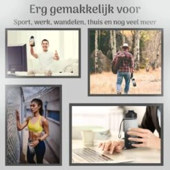 Migliore Drinkfles – Luxe Drinkfles Met Rietje – Kinderen En Volwassenen – Waterfles 600 Ml – Water Bottle – Motivatie Waterfles Met Tijdmarkeringen - 750 Ml - Ook In 1 Liter En 2 Liter -Barbecues Verkoopwinkel 1200x1200 1062