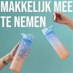 Motivatie Drinkfles - Waterfles 1 Liter - Handige Drinktuit - Bidon 1L - BPA- & Lekvrij -Barbecues Verkoopwinkel 1200x1200 1089