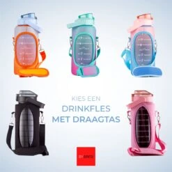 By Bresi - Waterfles 2 Liter Zwart Transparant - Gratis Armband! - Waterfles Met Rietje - Grote Waterfles - Drinkbus - Sportbidon - Twee Liter Waterfles - Sportfles Fitness - Bottle 2 Liter- Drinkfles - Schenkfles - Waterflessen -Barbecues Verkoopwinkel 1200x1200 1097