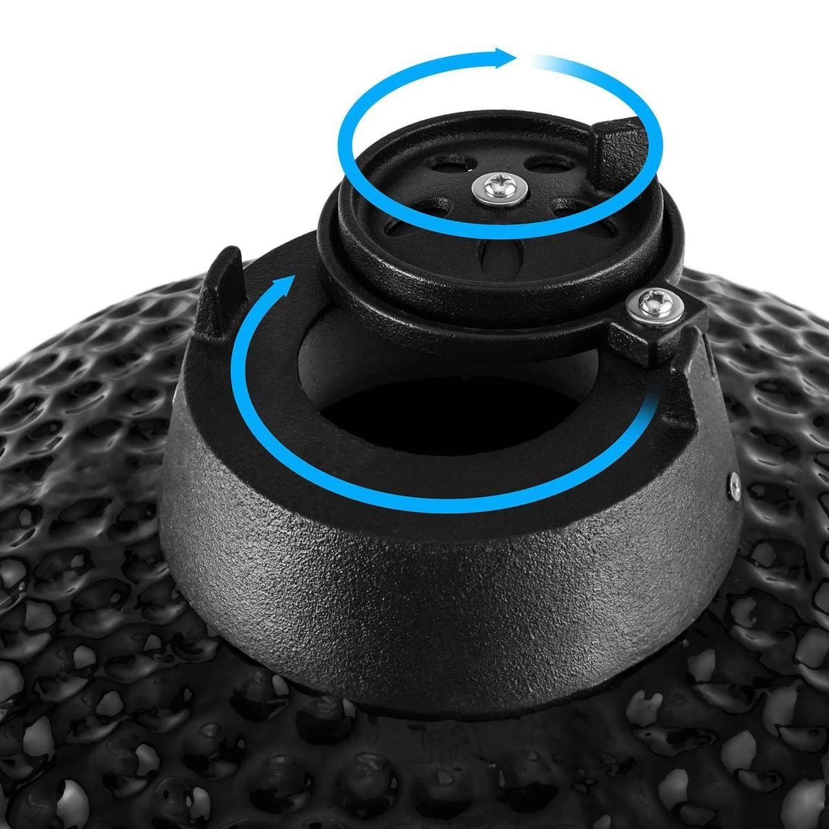 Patton Kamado Houtskool Barbecue - 18" - Grilloppervlak Ø 39 Cm - Met Bluetooth Thermometer - Groen 13 Patton Kamado Houtskool Barbecue - 18" - Grilloppervlak Ø 39 Cm - Met Bluetooth Thermometer - Groen - Afbeelding 13