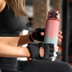 Lekro Waterfles Met Tijdmarkeringen - Motiverende Drinkfles Met Fruitfilter En Shake Bal/Shaker - 1 Liter - BPA Vrij - Roze/Blauw -Barbecues Verkoopwinkel 1200x1200 1206