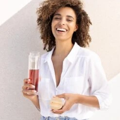 Navaris Glazen Theefles Met Filter - 500 Ml - Waterfles Van Glas - Dubbelwandige Drinkfles - Fles Met Bamboe Dop, Thee Infuser En Hoes -Barbecues Verkoopwinkel 1200x1200 1341