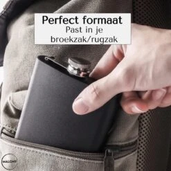 Malony® Luxe Heupfles - Veldfles - Flacon - Drinkfles - 180ML - RVS - Giftbox - Veiligheidssluiting - Zwart -Barbecues Verkoopwinkel 1200x1200 1366