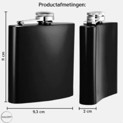 Malony® Luxe Heupfles - Veldfles - Flacon - Drinkfles - 180ML - RVS - Giftbox - Veiligheidssluiting - Zwart -Barbecues Verkoopwinkel 1200x1200 1367