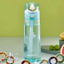 Arisenn® ZERO-fles - Geur Water - 100% Smaak, 0% Suiker, 0% Toevoegingen - Gezond & Lekker Drinken - BPA-vrij - Duurzaam - Helpt Bij Hydratatie - 5L Smaak Per Pod - Zuiver Water Met Geur - Drinkfles 650ml