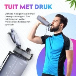 WODster Drinkfles Voor Kinderen En Volwassenen - 1 Liter - Waterfles Met Tijdmarkeringen En Fruit Filter - Bidon BPA Vrij - Grijs 11 WODster Drinkfles Voor Kinderen En Volwassenen - 1 Liter - Waterfles Met Tijdmarkeringen En Fruit Filter - Bidon BPA Vrij - Grijs -Barbecues Verkoopwinkel 1200x1200 1404