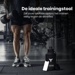 Breaking Limits Stalen Waterfles 2 Liter – Drinkfles – Gemaakt Van Roestvrij Staal – Grote Waterfles – Waterjug – Bidon 2 Liter – 2.2 Liter - Zwart -Barbecues Verkoopwinkel 1200x1200 1419