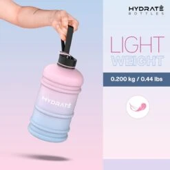 HYDRATE 2,2 Liter Waterfles - Nu Met Easy Drink Cap - Duurzaam En Extra Sterk - BPA Vrij - Ideaal Voor: Sportschool, Dieet, Bodybuilding, Buitensporten, Wandelen En Kantoor, Suikerspin -Barbecues Verkoopwinkel 1200x1200 1461