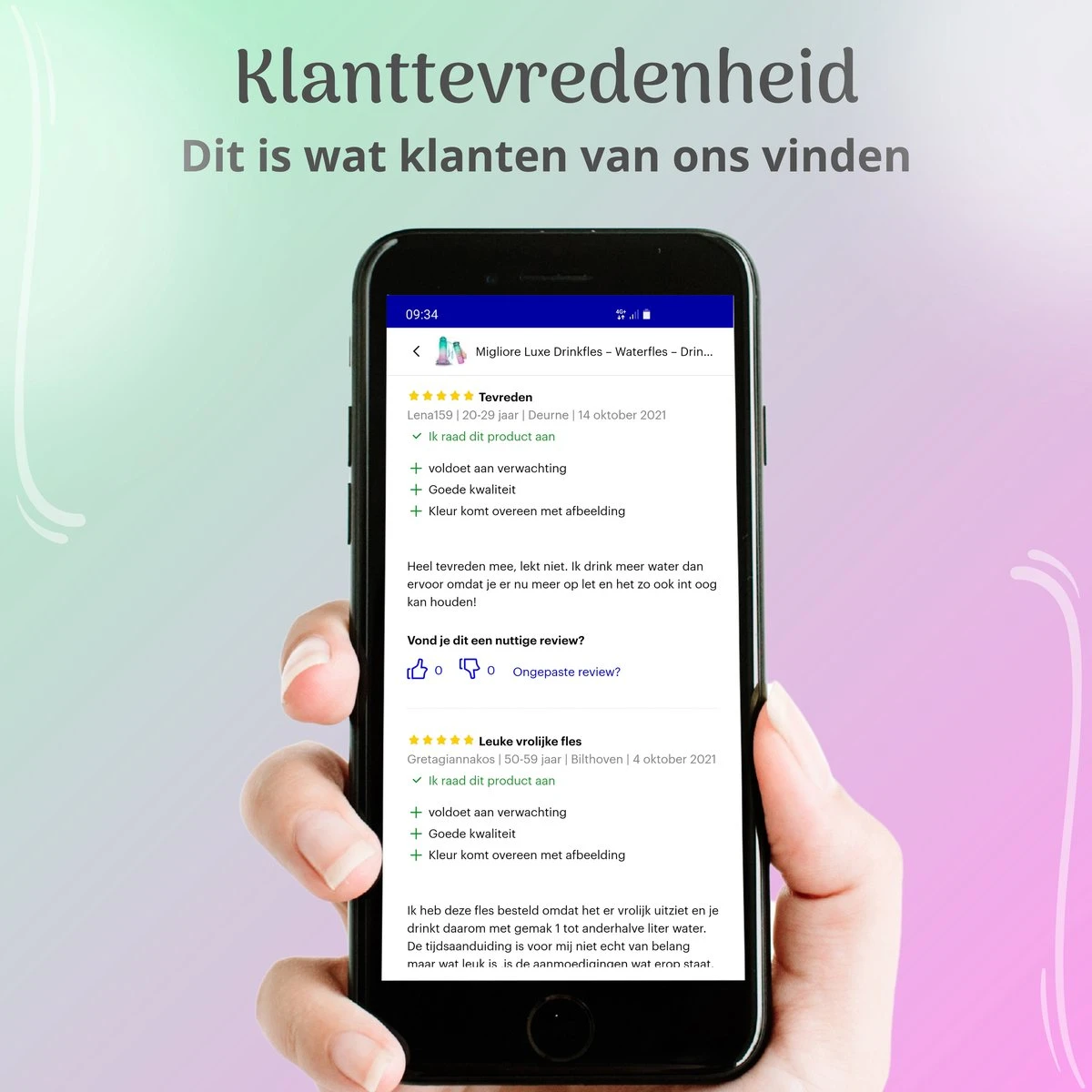 Migliore Drinkfles – Luxe Drinkfles Met Rietje – Waterfles 1 Liter – Water Bottle – Motivatie Waterfles Met Tijdmarkeringen - Ook In 600 Ml En 2 Liter 9 Migliore Drinkfles – Luxe Drinkfles Met Rietje – Waterfles 1 Liter – Water Bottle – Motivatie Waterfles Met Tijdmarkeringen - Ook In 600 Ml En 2 Liter - Afbeelding 9