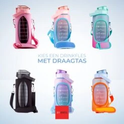 By Bresi - Waterfles 2 Liter MET Sleeve Groen/Paars - Gratis Armband - Waterfles Met Rietje -Drinkfles Met Rietje - Grote Waterfles - Bottle 2 Liter - Sportbidon - Sportfles Fitness - Waterkan - Gallon - Schenkfles - Waterflessen - Drinkbus -Barbecues Verkoopwinkel 1200x1200 1521