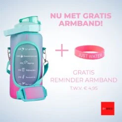 By Bresi - Waterfles 2 Liter MET Sleeve Groen/Paars - Gratis Armband - Waterfles Met Rietje -Drinkfles Met Rietje - Grote Waterfles - Bottle 2 Liter - Sportbidon - Sportfles Fitness - Waterkan - Gallon - Schenkfles - Waterflessen - Drinkbus -Barbecues Verkoopwinkel 1200x1200 1522