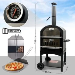 MaxxGarden Pizza Oven - Smoker Barbecue Op Hout, Houtskool Of Pellets - 45 X 65 X 158cm -Barbecues Verkoopwinkel 1200x1200 172