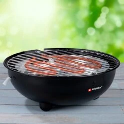 Alpina Elektrische BBQ - Tafel-Barbecue - Geen Rook - Binnen Barbecueën - 1250W - Ø 30 Cm - Zwart -Barbecues Verkoopwinkel 1200x1200 20