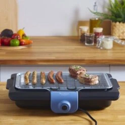 Moulinex BG134812 Barbecue Tafelblad Electrisch 2100W Zwart, Blauw, Zilver Barbecue -Barbecues Verkoopwinkel 1200x1200 24