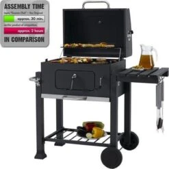 Tepro Toronto Click Barbecue Bbq Houtskool - Grilloppervlak (LxB) 56 X 42 Cm - Met Thermometer In De Deksel - RVS - Houtskoolbarbecue -Barbecues Verkoopwinkel 1200x1200 240