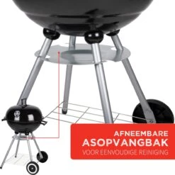 BBQ Collection Houtskoolbarbecue - Kogelbarbecue 45 X 60 Centimeter - Ronde Barbecue - Barbecue Op Wielen - Zwart - Metaal -Barbecues Verkoopwinkel 1200x1200 242