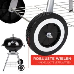 BBQ Collection Houtskoolbarbecue - Kogelbarbecue 45 X 60 Centimeter - Ronde Barbecue - Barbecue Op Wielen - Zwart - Metaal -Barbecues Verkoopwinkel 1200x1200 243