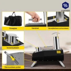 Vevor® Pizza Oven - Professionele Pizza Oven - Buitenkeuken - Pizza Gourmet - Barbecue - RVS - Tot 600°C - Met Draagtas -Barbecues Verkoopwinkel 1200x1200 272