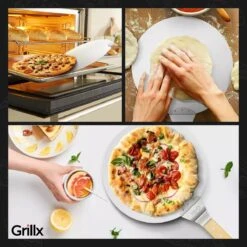 GrillX Pizzaschep Met Pizzasnijder - 30cm - In Luxe Doos - Pizzaspatel Voor BBQ & Oven - BBQ Accesoires Gereedschap -Barbecues Verkoopwinkel 1200x1200 305