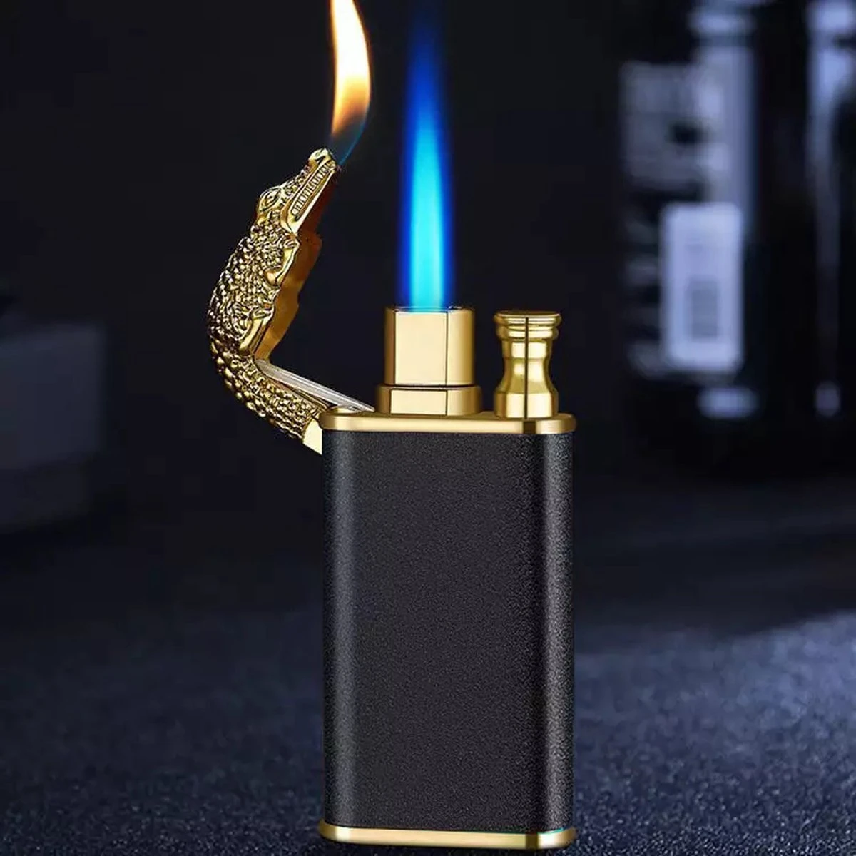 Krokodil Aansteker - Zwart 1 Krokodil Aansteker - Zwart