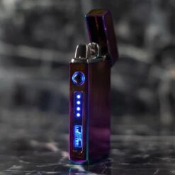 Merkloos Cuberna Elektrische Plasma USB Aansteker Met Batterij Indicator Rainbow - Wind En Storm Bestendig - Geschikt Voor Kaarsen, Vuurwerk, Sigaretten En BBQ -Barbecues Verkoopwinkel 1200x1200 335