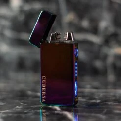 Merkloos Cuberna Elektrische Plasma USB Aansteker Met Batterij Indicator Rainbow - Wind En Storm Bestendig - Geschikt Voor Kaarsen, Vuurwerk, Sigaretten En BBQ -Barbecues Verkoopwinkel 1200x1200 336