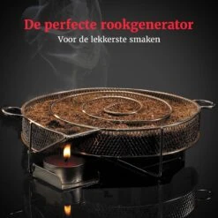 GrillX Cold Smoke Generator Met 1KG Kersen Rookmot - 6 Liter - Smokerbox - RVS Rookbox - Rookgenerator - Koud Roken - BBQ Accesoires -Barbecues Verkoopwinkel 1200x1200 350