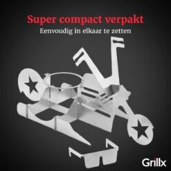 GrillX Beer Can Chicken Houder - Kiphouder Motorcycle - BBQ Accesoires - Bierkip - Barbeque Gereedschap - Chicken Sitter -Barbecues Verkoopwinkel 1200x1200 359