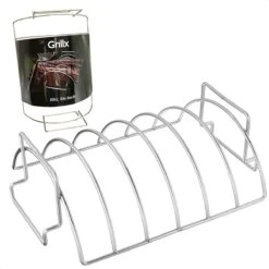 GrillX Sparerib Rek BBQ - Rib Rack Houder - Barbecue Spareribs Rek - BBQ Accesoires