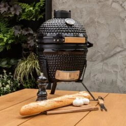BluMill Kamado BBQ Egg - Kamado 13 Inch - Incl. Vlees Thermometer - Houtskoolbarbecues - Zwart - Ø 27cm 27 BluMill Kamado BBQ Egg - Kamado 13 Inch - Incl. Vlees Thermometer - Houtskoolbarbecues - Zwart - Ø 27cm -Barbecues Verkoopwinkel 1200x1200 45