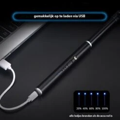 Oplaadbare Lange Dunne Elektrische Aansteker - Duurzame Plasma Aansteker - Inclusief Cadeauverpakking - BBQ – Kaarsen - Zwart -Barbecues Verkoopwinkel 1200x1200 503