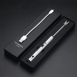 Oplaadbare Lange Elektrische Aansteker Buigbaar - Buigbare Aansteker - Duurzame Plasma Aansteker - Inclusief Cadeauverpakking - BBQ – Kaarsen – Zilver -Barbecues Verkoopwinkel 1200x1200 505