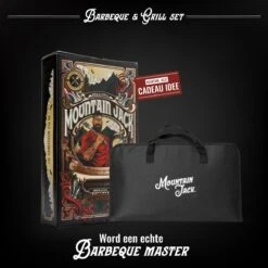 Mountain Jack® 40-Delige Luxe BBQ Grill Accessoires Set In Roestvrij Staal – Barbecue Gereedschap – Tangenset, Vlees Thermometer, Vleestang, Borstel, Spiezen, Vleesmes, Vleesvork -Barbecues Verkoopwinkel 1200x1200 610