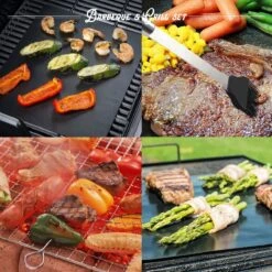 Mountain Jack® 40-Delige Luxe BBQ Grill Accessoires Set In Roestvrij Staal – Barbecue Gereedschap – Tangenset, Vlees Thermometer, Vleestang, Borstel, Spiezen, Vleesmes, Vleesvork -Barbecues Verkoopwinkel 1200x1200 612