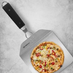 RVS Pizzaschep Inklapbaar Vierkant Handvat - Taartschep - Pizzaspatel BBQ Pannekoeken Spatel -Barbecues Verkoopwinkel 1200x1200 622