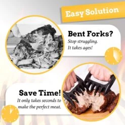 Mountain Grillers Claws-High Quality Meat Claws For American BBQ Pulled Pork-Plastic Meat Claws For Slicing-Vaatwasser Safe Bear Claws Gift Idee -Barbecues Verkoopwinkel 1200x1200 627