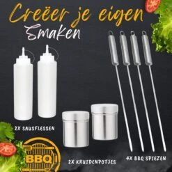 BBQ Gereedschapset - Opbergtas - BBQ Accessoires - BBQ Tang - BBQ Set - BBQ Borstel - BBQ Gereedschap - Roestvrij Staal -Barbecues Verkoopwinkel 1200x1200 639