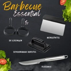 BBQ Gereedschapset - Opbergtas - BBQ Accessoires - BBQ Tang - BBQ Set - BBQ Borstel - BBQ Gereedschap - Roestvrij Staal -Barbecues Verkoopwinkel 1200x1200 640
