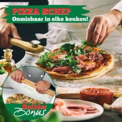 Ecowize Pizzaschep Voor BBQ En Oven - Aluminium Pizzaspatel Vierkant 30cm Met Inklapbaar Handvat - Met Extra Professionele Pizzasnijder -Barbecues Verkoopwinkel 1200x1200 652