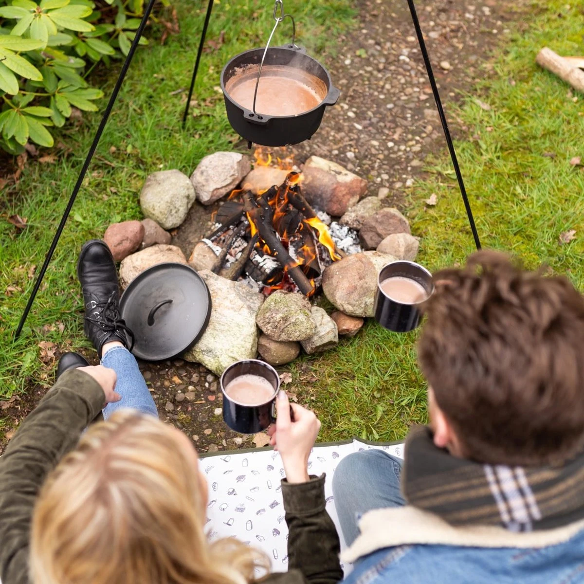 Esschert Design - Driepoot Met Ketting - Haardvuur Accessoires - Staal - Zwart 10 Esschert Design - Driepoot Met Ketting - Haardvuur Accessoires - Staal - Zwart - Afbeelding 10