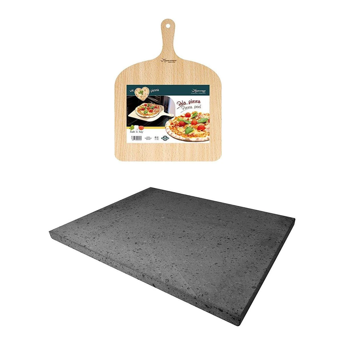 ETNA Pizza Set - Grote Pizzasteen & GRATIS Pizzaschep - 30 Cm X 38 Cm - Echt Italiaanse Pizzasteen - Broodbaksteen - BBQ Pizzasteen - Gemaakt Van Lavasteen Uit De Etna - Non-stick - Eppicotispai 7 ETNA Pizza Set - Grote Pizzasteen & GRATIS Pizzaschep - 30 Cm X 38 Cm - Echt Italiaanse Pizzasteen - Broodbaksteen - BBQ Pizzasteen - Gemaakt Van Lavasteen Uit De Etna - Non-stick - Eppicotispai - Afbeelding 7