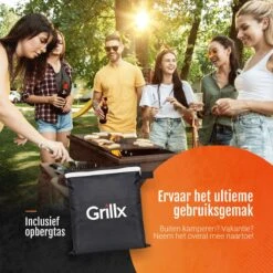GrillX Barbecue Hoes - 170 X 61 X 117cm - BBQ Hoes Waterdicht - Beschermhoes Inclusief Trekkoord - BBQ Accesoires -Barbecues Verkoopwinkel 1200x1200 792