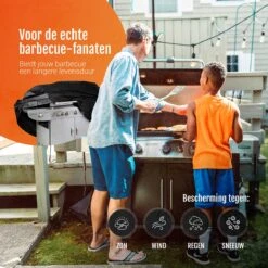 GrillX Barbecue Hoes - 145 X 61 X 117cm - BBQ Hoes Waterdicht - Beschermhoes Inclusief Trekkoord - BBQ Accesoires -Barbecues Verkoopwinkel 1200x1200 794